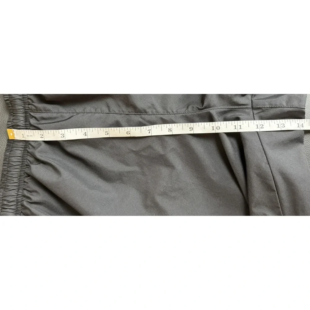 Nike 72 Vintage Windpants Mens L Black Gray Track Pants Mesh Lined Warm Up Swish